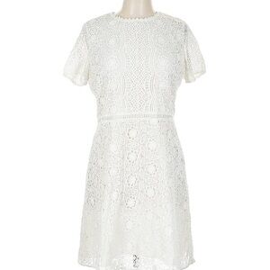 LOFT White Lace Dress, 12 Petite